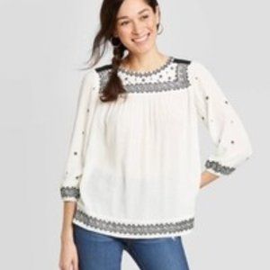 KNOX ROSE Boho Top Medium